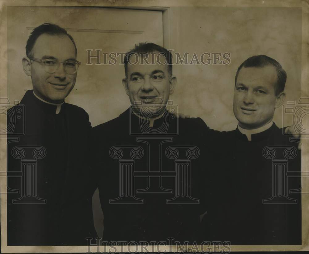 1953 Press Photo Reverends Leo, Alphonse &amp; Clement Hotze - nox27122