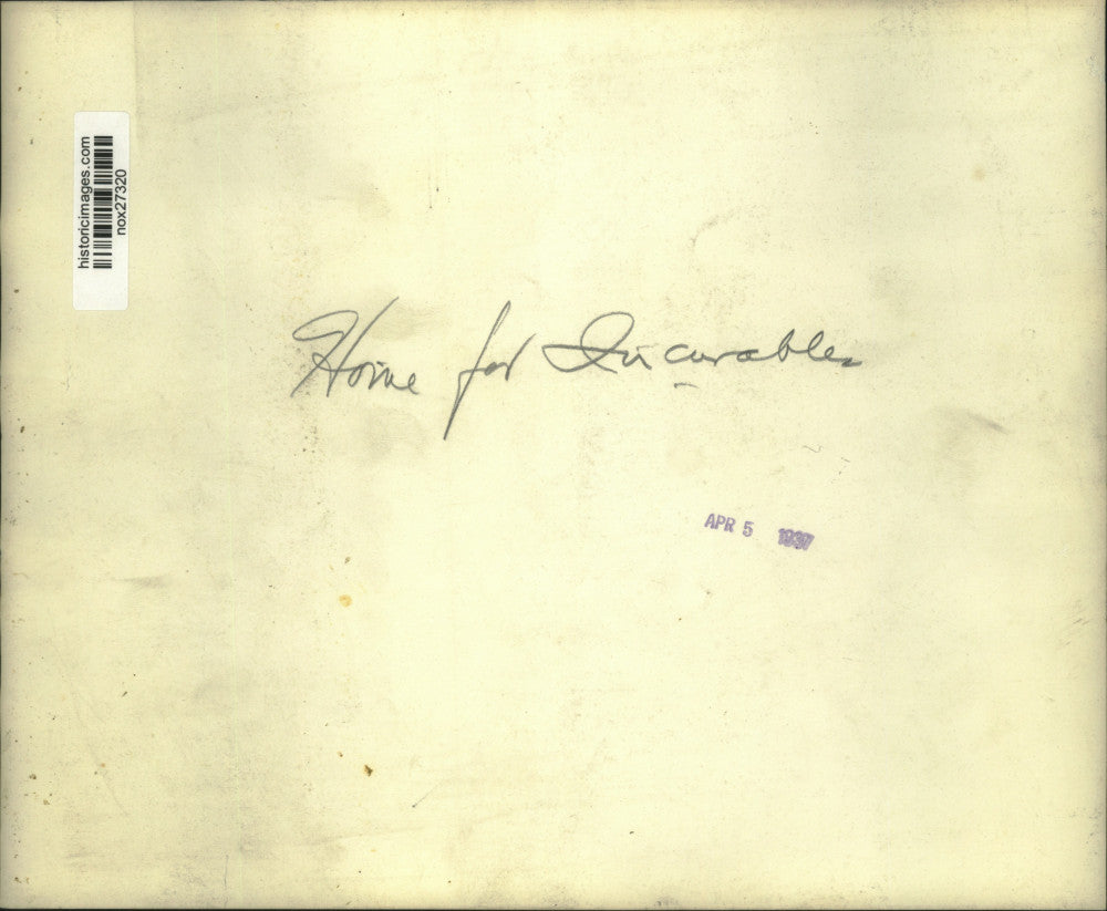 1937 Press Photo Home for Incurables - nox27320