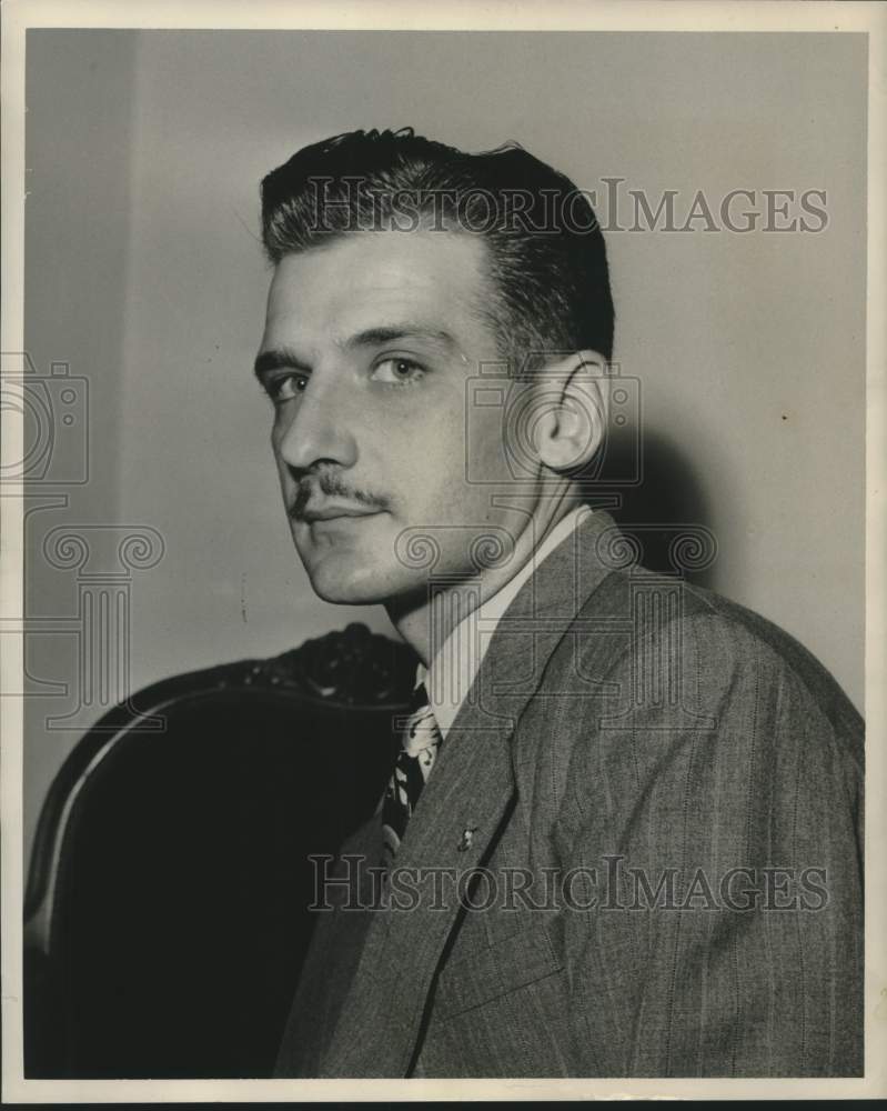 1950 Press Photo Captain Frank Lamothe Jr. of New Orleans - nox27370