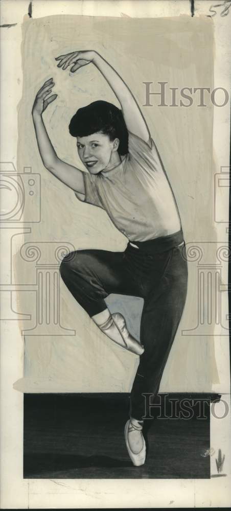 1948 Press Photo Dancer-Comedian Iva Kitchell, New Orleans - nox27380