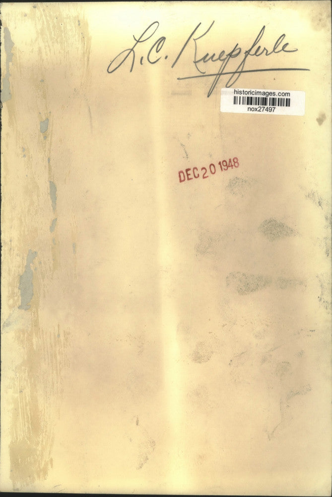 1948 Press Photo L.C. Kuepferle on Telephone - nox27497