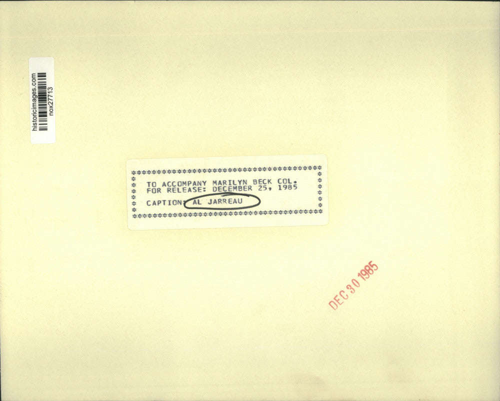 1985 Press Photo Singer-Musician Al Jarreau - nox27713