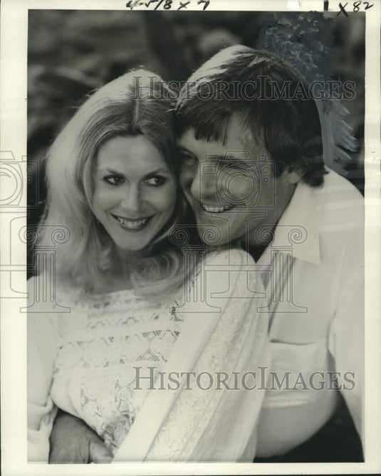 1976 Press Photo Actors Elizabeth Montgomery, Anthony Hopkins in "Dark Victory"