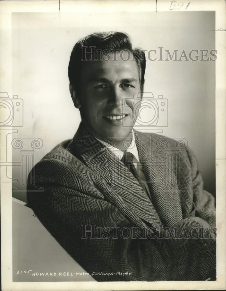 1950 Press Photo Actor Howard Keel - nox27810