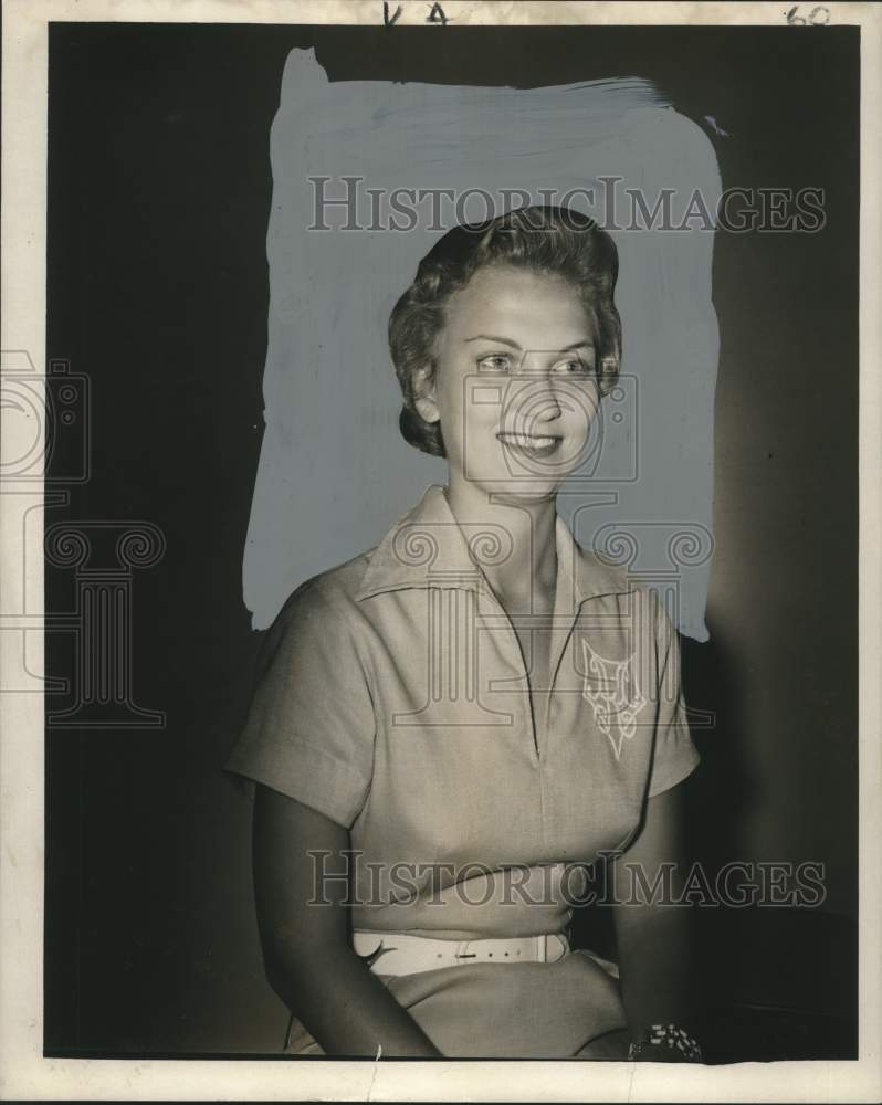 Load image into Gallery viewer, 1955 Press Photo Cecilia Kramme Behrman - nox27921
