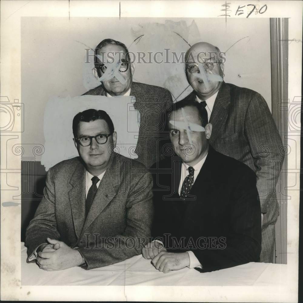 1954 Press Photo New Orleans Insurance Exchange Officers- Historic Images