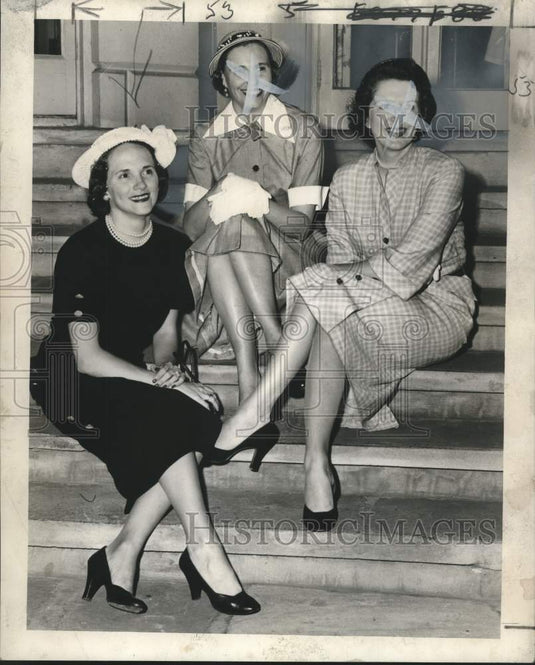 1952 Press Photo Mesdames Stewart Kepper, Howard J. Smith, Louis M. Jones