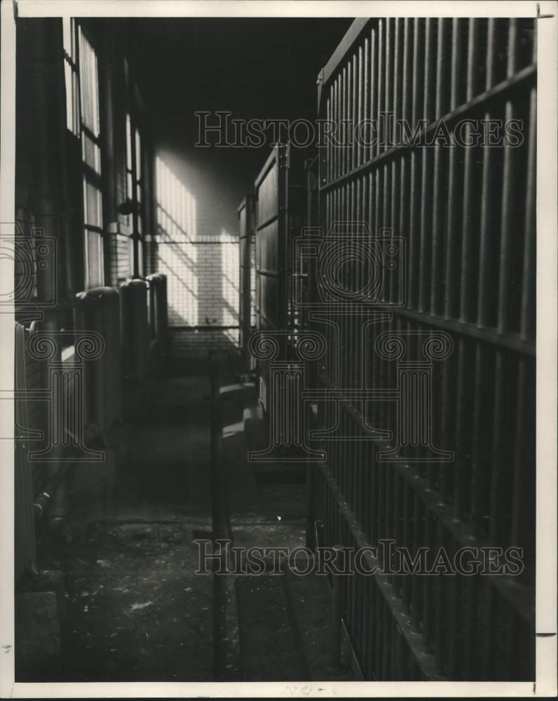 1952 Press Photo Unused Cells on 1st Floor of Juvenile Court, New Orleans