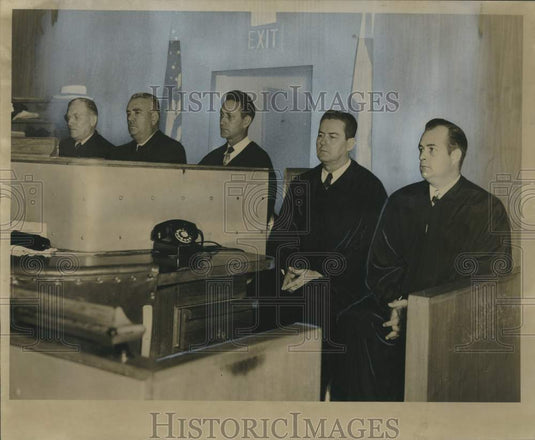 1954 Press Photo Judges Attend Judge Jewell A. Sperling Memorial Service