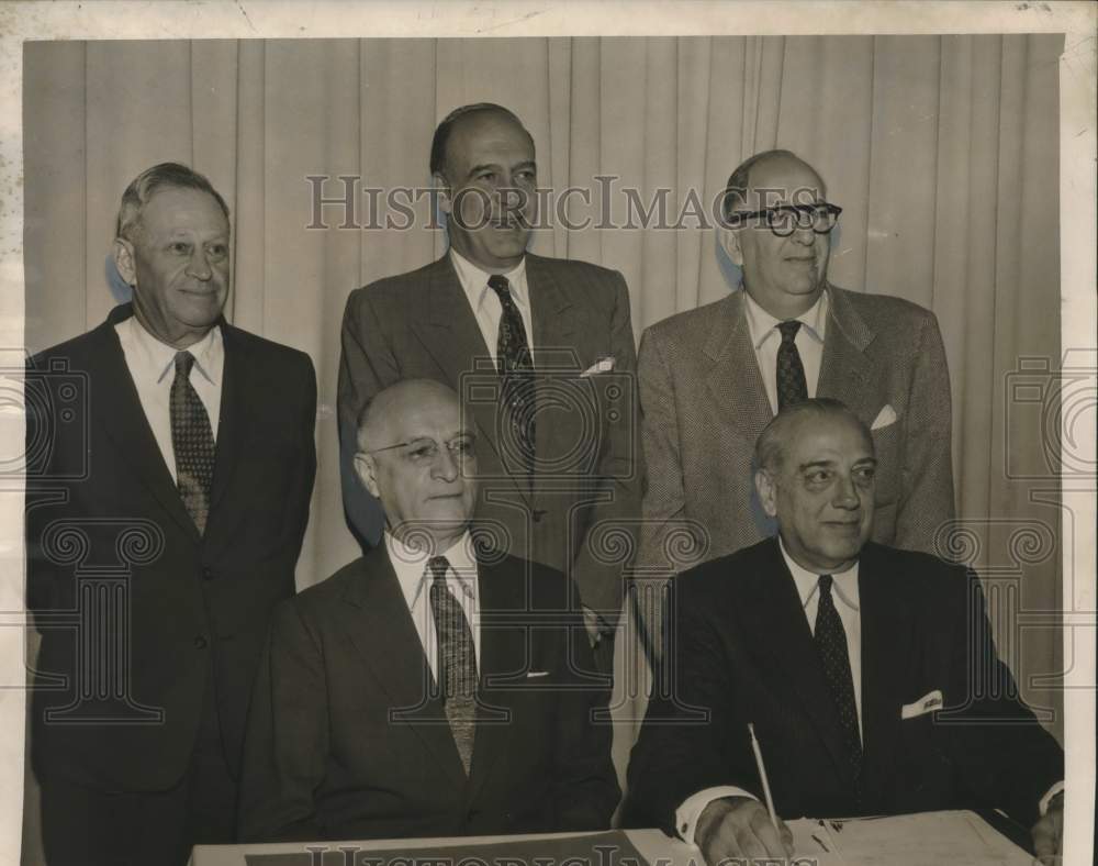 1956 Press Photo Jewish Children&#39;s Home Service Officers, New Orleans