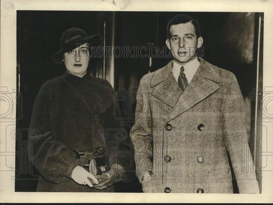 1938 Press Photo Spain's Prince Don Juan and Wife Princess Marie - nox28537