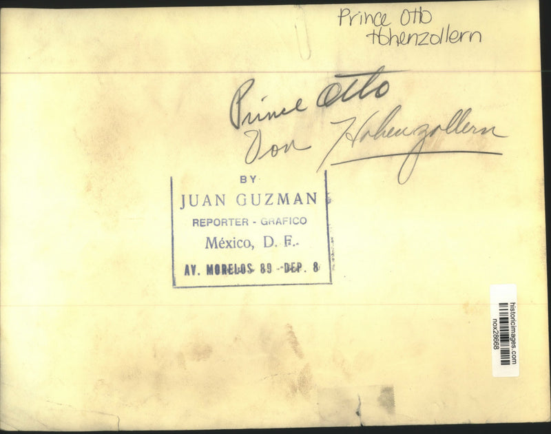 Load image into Gallery viewer, Press Photo Prince Otto Hohenzollern &amp; Family Member - nox28668
