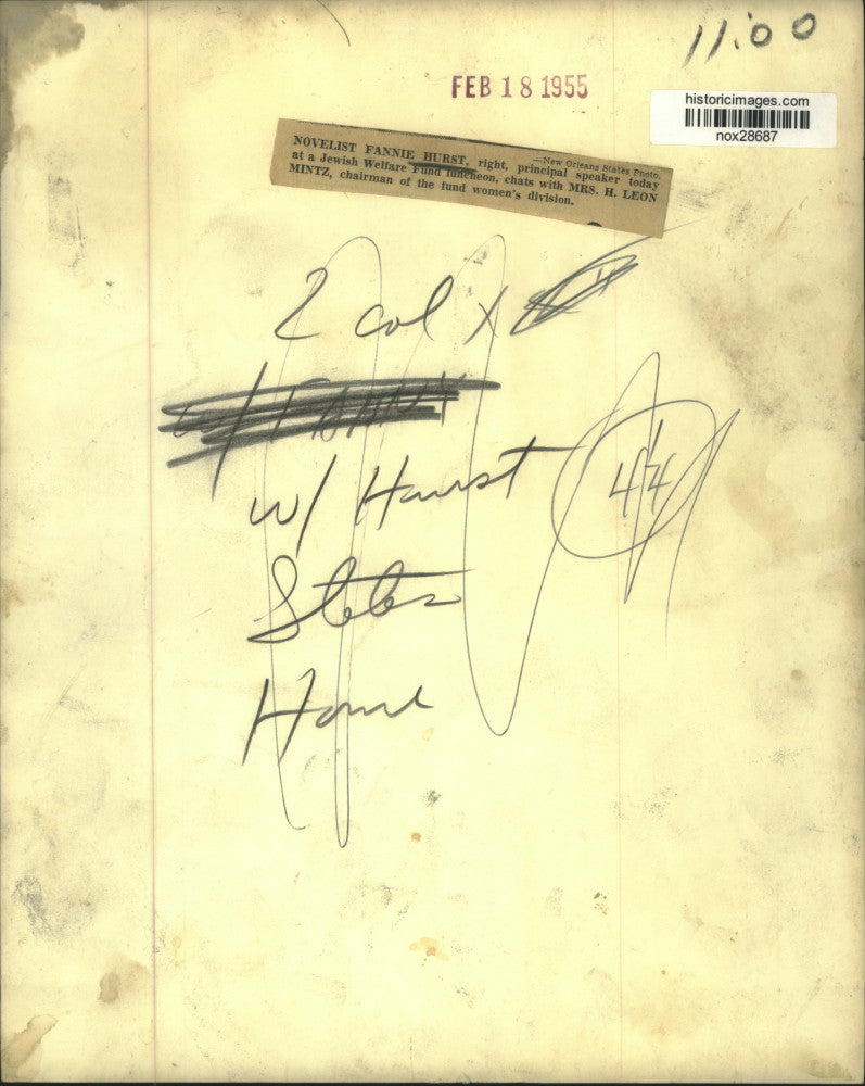 1955 Press Photo Guests at Jewish Welfare Luncheon, New Orleans - nox28687