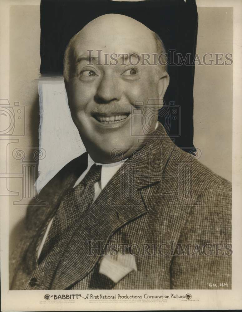 1944 Press Photo Actor Guy Kibbee of "Babbitt" - nox28723