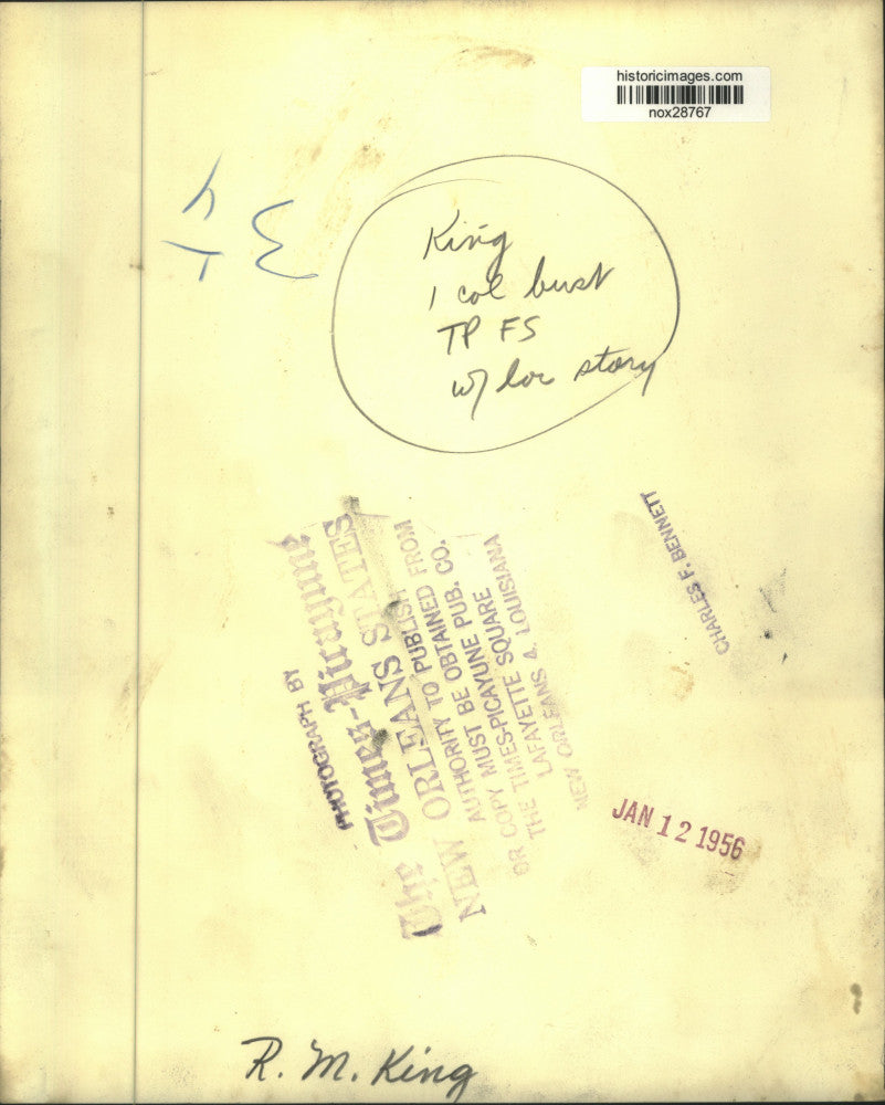 1956 Press Photo R.M. King - nox28767