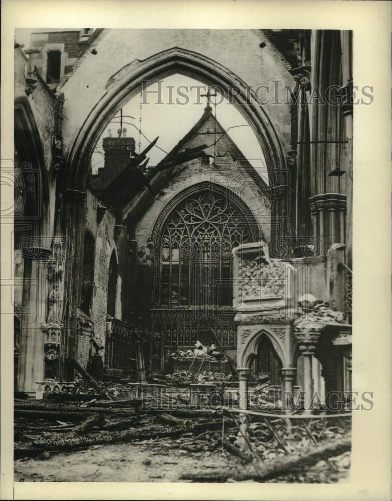 1941 Press Photo St. George&#39;s Cathedral in London after Germans Bomb - nox28823