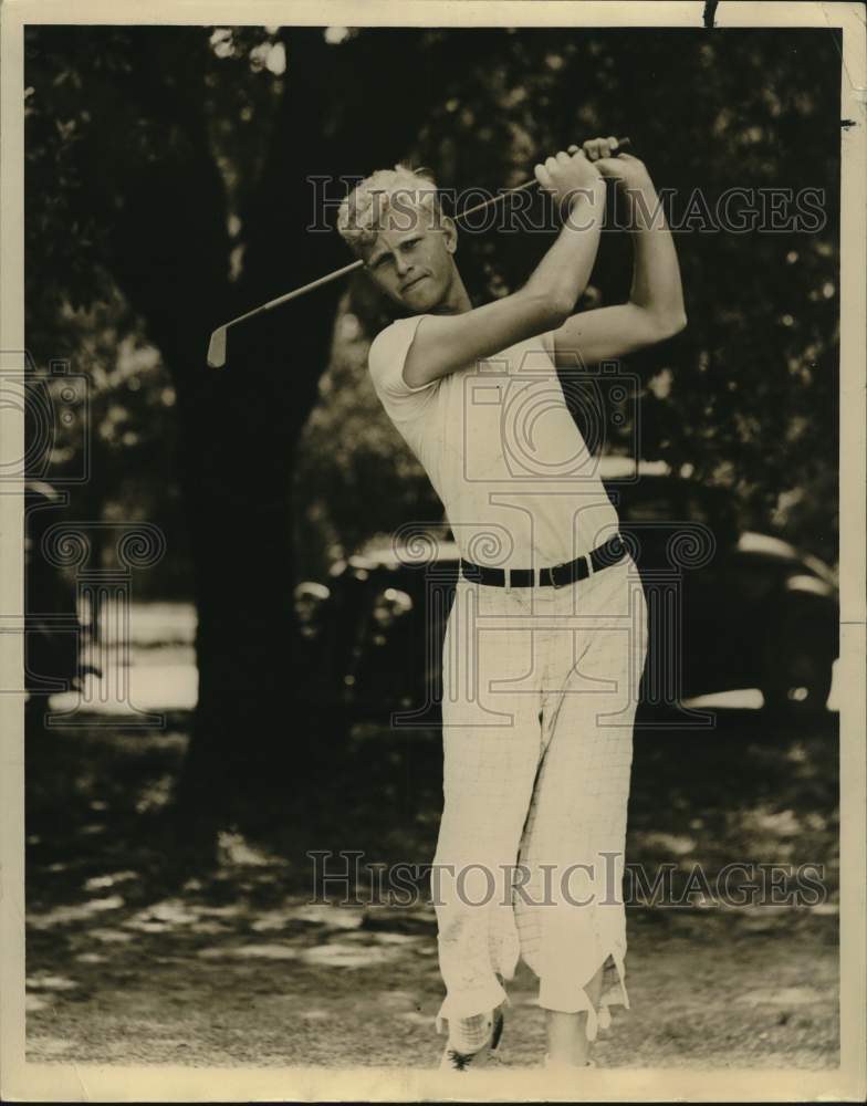 1935 Press Photo Golfer George Hill Jr. - nox28909