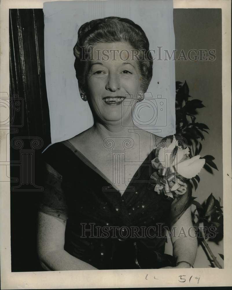 1956 Press Photo Louisiana Teachers' Association President Mrs. Ione Hill