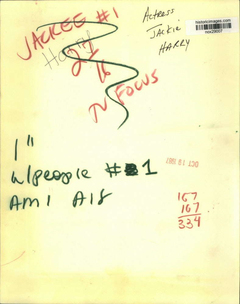 1987 Press Photo Actress Jackee Harry - nox29007