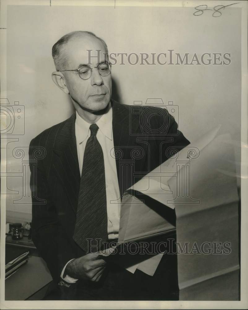 1952 Press Photo Newcomb College Professor Dr. Harold N. Lee, New Orleans