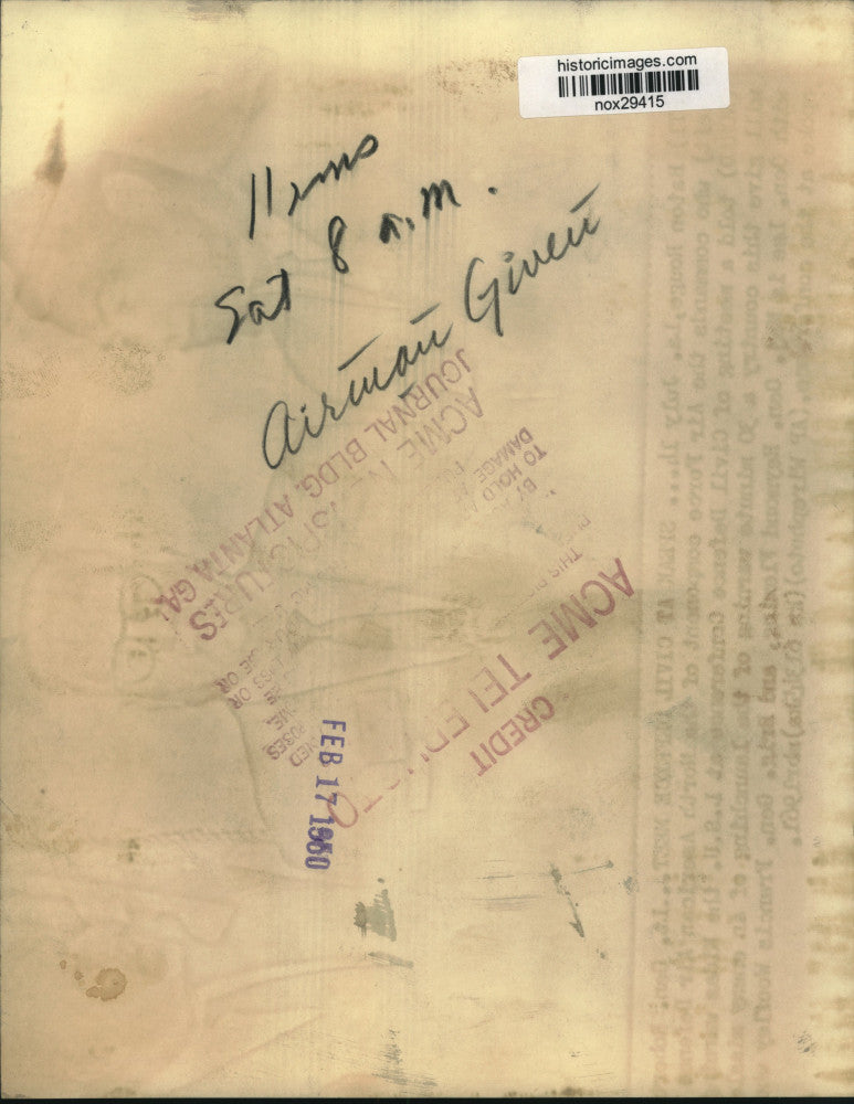 1950 Press Photo Commander of Pacific Atomic Weapons Tests Air Force Units