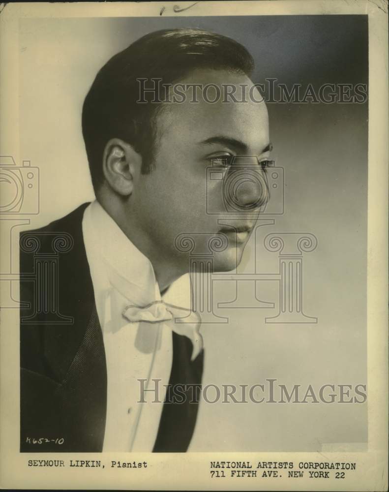 1957 Press Photo Pianist Seymour Lipkin - nox29582