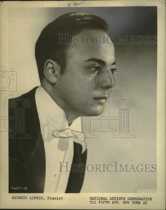 1957 Press Photo Pianist Seymour Lipkin - nox29582