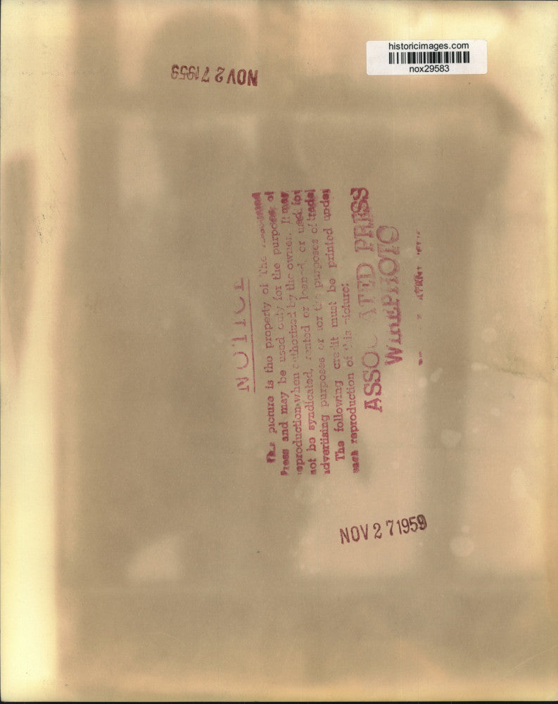 1959 Press Photo Owner Puts Lion in Oklahoma City Jail - nox29583