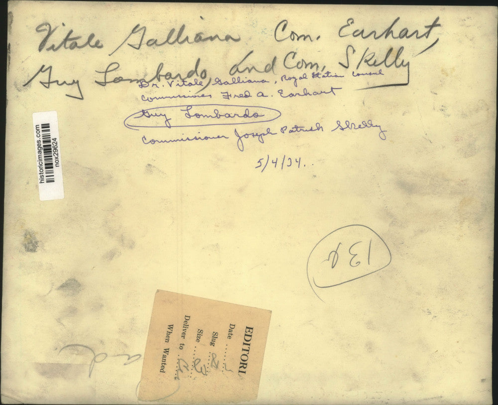 1934 Press Photo Bandleader Guy Lombardo Meets New Orleans Fans - nox29624