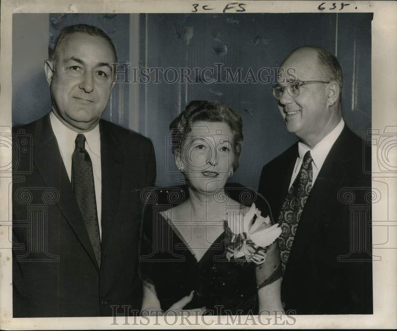 Load image into Gallery viewer, 1956 Press Photo Speakers at a Louisiana Teachers' Association meeting
