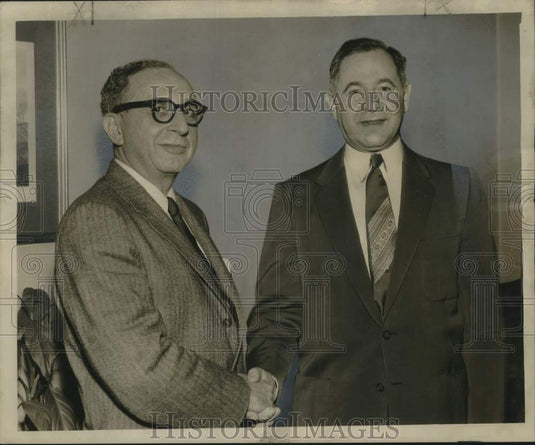 1957 Press Photo New Orleans Automotive Jobbers Association New/Old Presidents