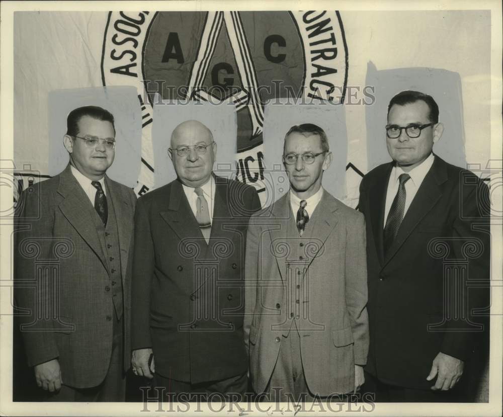 1955 Press Photo Associated Contractors of America, New Orleans Officers