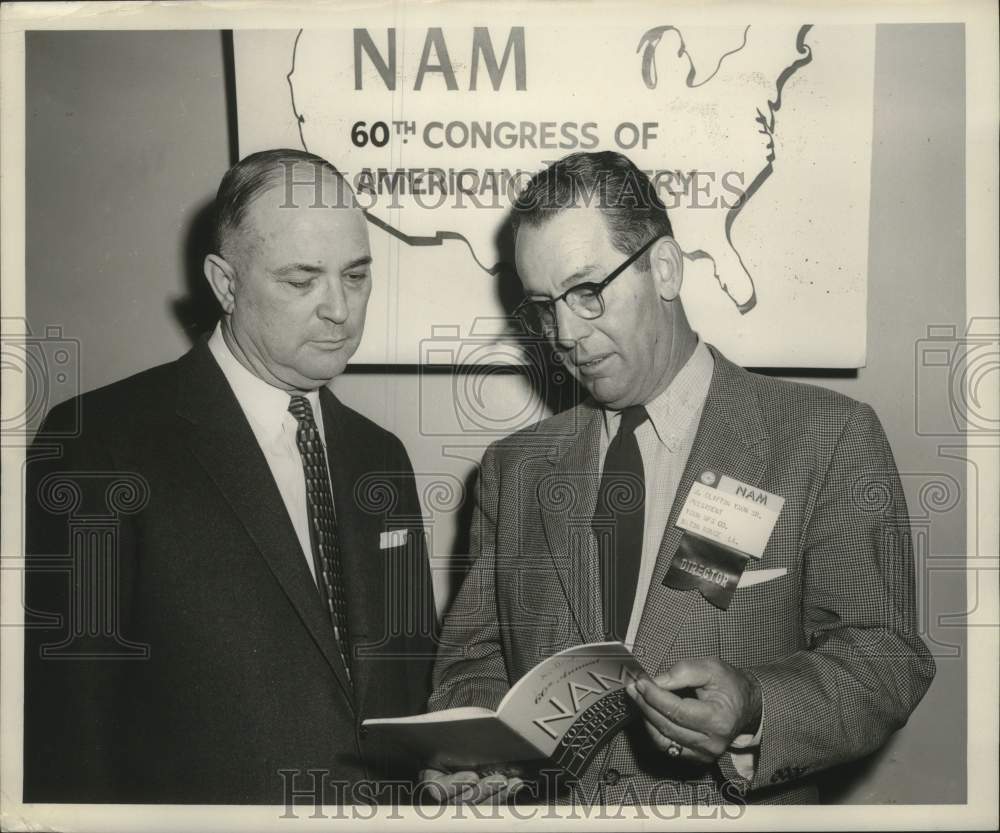 1956 Press Photo Congress of American Industry Participants, New York