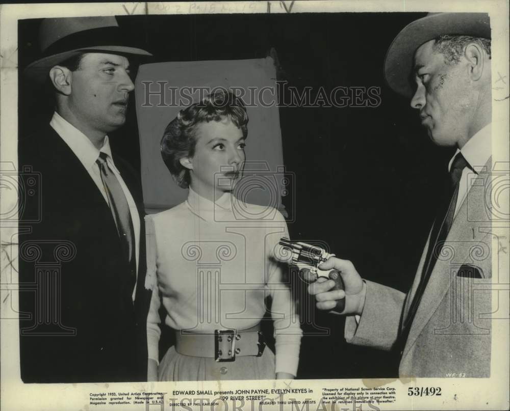 1953 Press Photo Scene from Movie "99 River Street" - nox29865