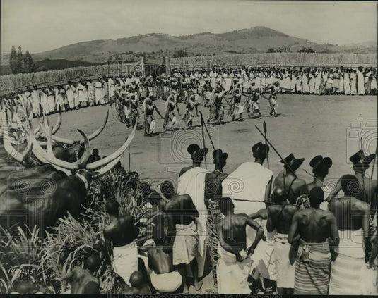 1950 Press Photo Watussi Ceremony in "King Solomon's Mines" - nox29998