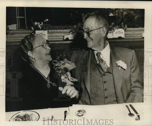 1950 Press Photo Mr. & Mrs. N.D. LaBlanc - nox30031