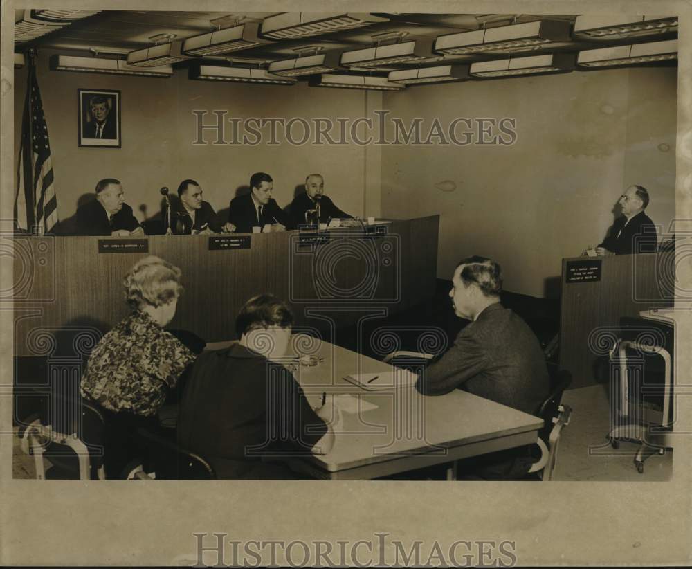 1951 Press Photo Customs Collector Milton L. LeBlanc before House Committee