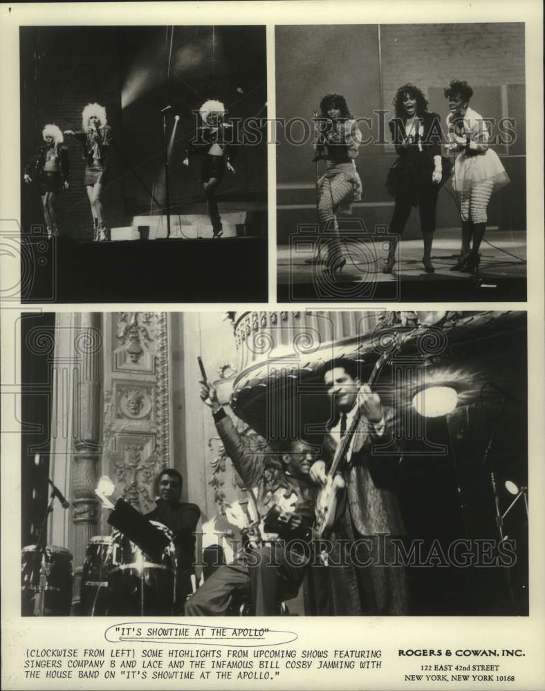1987 Press Photo Performers in &quot;It&#39;s Showtime at The Apollo&quot; - nox30342