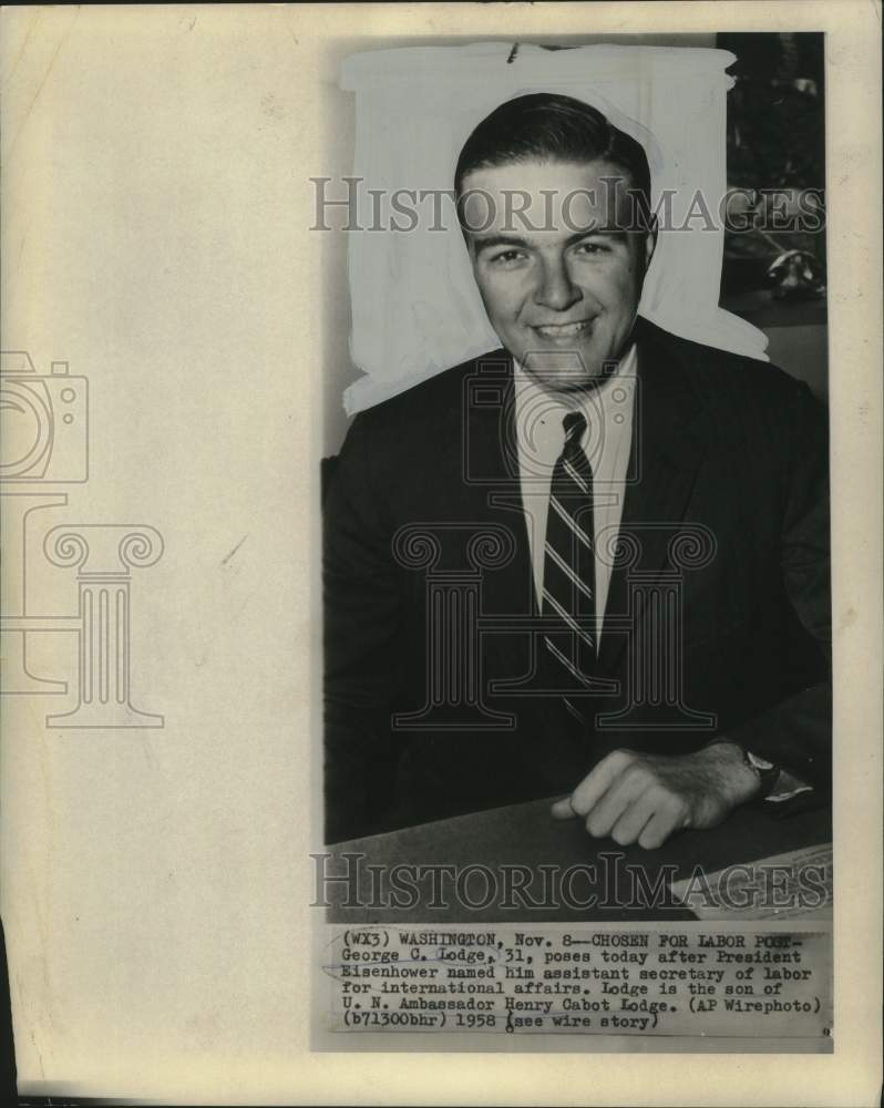 1961 Press Photo Son of Former United Nations Ambassador George Cabot Lodge
