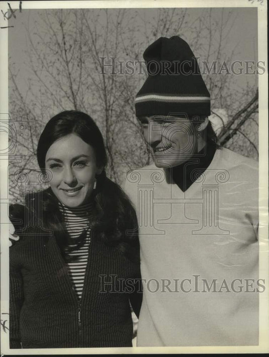 1971 Press Photo Ice skating champion Peggy Fleming & skier Jean-Claude Killy