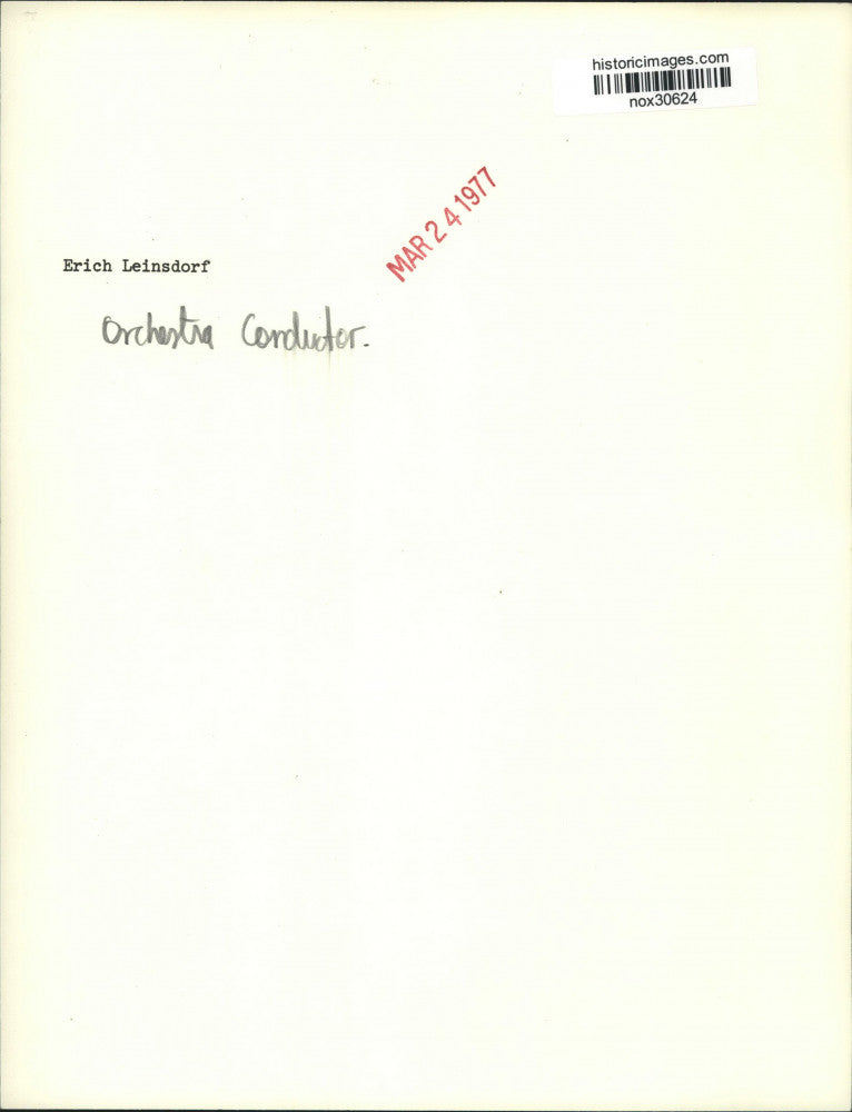1977 Press Photo Erich Leinsdorf, Orchestra Conductor. - nox30624