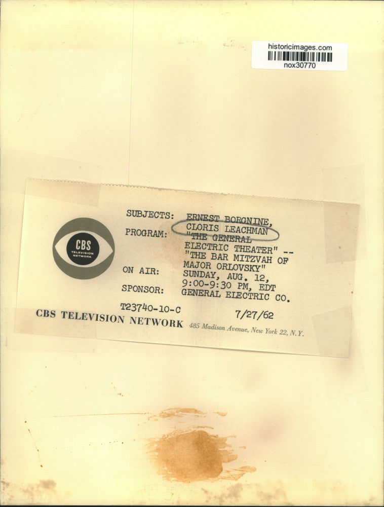 1962 Press Photo Scene from "The Bar Mitzvah of Major Orlovsky" - nox30770