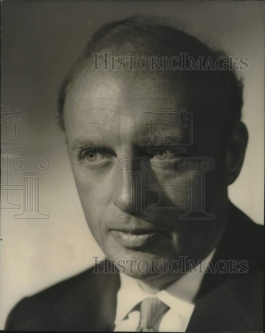 1961 Press Photo Andre Kostelanetz conducting New Orleans Philharmonic Symphony.