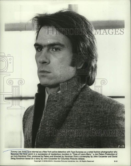 1978 Press Photo Actor Tommy Lee Jones of "Eyes of Laura Mars" - nox30946