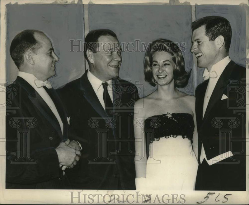 Load image into Gallery viewer, 1961 Press Photo Kennedy-Johnson Victory Dinner Attendees, New Orleans
