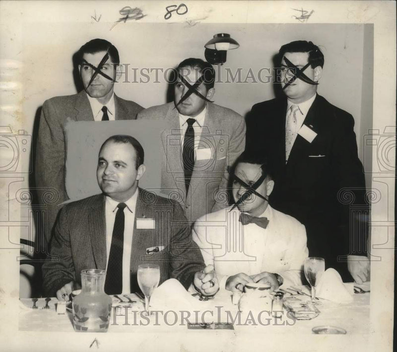 Load image into Gallery viewer, 1958 Press Photo B'nai B'rith Downtown Lodge Officers - nox31532
