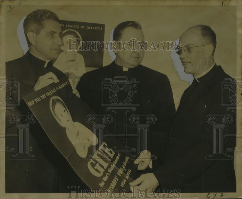1954 Press Photo Bishop&#39;s Fund Campaign Principals - nox31537