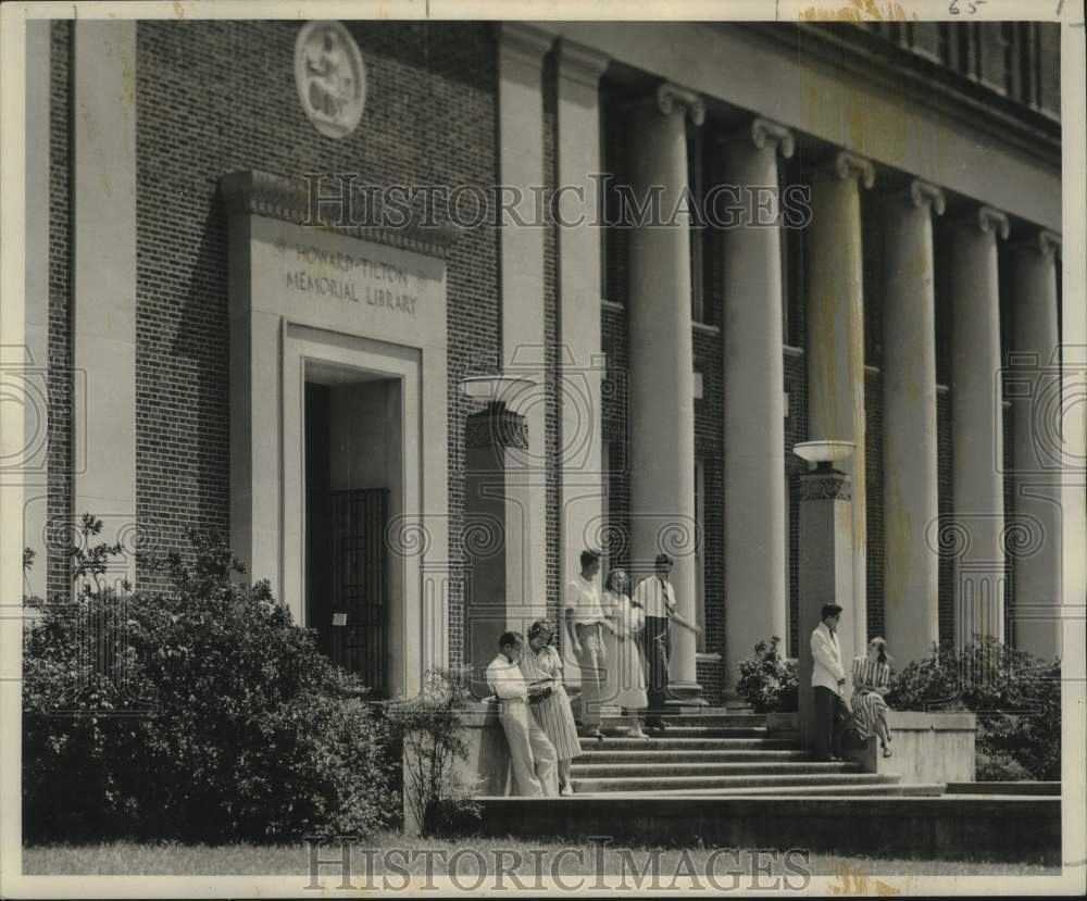 1951 Press Photo Tulane University&#39;s Howard-Tilton Memorial Library, New Orleans