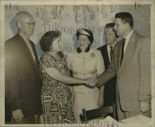 1956 Press Photo Louisiana Hospitality Tour Winners Mr. & Mrs. George D. Jaynes