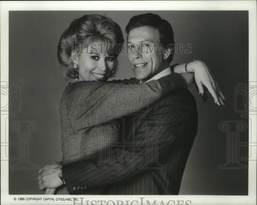 1986 Press Photo Leslie Easterbrook & Michael Levin in ABC's "Ryan's Hope."